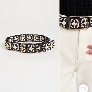 Tory Burch Raffia Belt